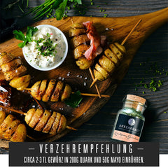 Ankerkraut Kräuterquark Dip, Gewürzmischung für Quark, Ohne Geschmackverstärker, Premium Qualität, Alternative Joghurt und Soja-Quark, Aufstrich selber machen, 55 g v korkovém skle
