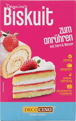 DECOCINO Biscuit Backmischung (250 G) – Einfache Zubereitung – Gelingsicher – Zum Backen Von Luftigen Biskuitböden, Creme-Torten, Biskuitrollen Uvm. Výchozí název Naty Shop