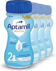 Aptamil Pronutra 2, pokračovací mléko po 6 měsících, kojenecké mléko připravené k pití (4 x 200 ml)