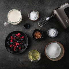 Ruční mixér Tefal HT650E Power Mix Silence | 600 Watt | Regulátor otáček | Turbo-Und Auswurf-Funktion | Motor pro extrémní volný čas | Vč. 2 Rührbesen Und 2 Knethaken | Pšeničná kuchyně Naty Shop