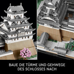 LEGO Architecture hrad Himedži, stavebnice pro dospělé modelky, sbírka památek, kreativní zahradnictví a sada fanoušků japonské kultury s třešňovým květem, dárek pro něj a její 21060 stavebnice Besuche den LEGO-Store