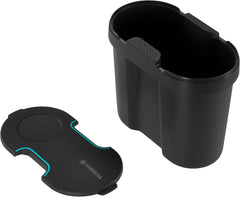 Rezervor de apă Gardena: Rezervor de apă pentru uz interior și exterior, extensibil cu conductă de distribuție și conector, 10,5 l (13367-20), negru; turcoaz