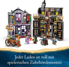 LEGO Harry Potter Obleky Ollivanders & Madam Malkin, Lands Of Diagon Alley, Dětská herní sada, Kouzelnické hračky, Fantasy dárky pro dívky, kluky a fanoušky od 8 let 76439 Stavebnice Besuche den LEGO-Store