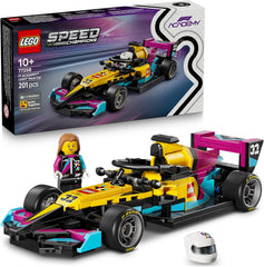 LEGO Speed Champions F1 ACADEMY Rennwagen - Spielzeug Modellauto - Mit Formel 1 Rennfahrerin Minifigur - Geschenk für Mädchen, Jungen & Erwachsene Fans ab 10 Jahren - 77258