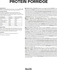 Kompletní proteinové ovesné vločky, volně ložené, vysokoproteinové ovesné vločky, syrovátka, vysoký obsah vlákniny, proteinová kaše, neochucené, 1 kg