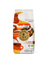 Lavazza, Tierra for Africa, 100% boabe de cafea organică, Ideal pentru espressoare, Aromă puternică și corpolentă, Intensitate 9/10, Arome de nuci, Prăjire medie Cafea Naty Shop 1 Kg Africa