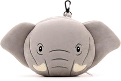 Pernă de călătorie, Rotundă, Din pluș, Elefant, Și mască pentru ochi, Unisex, O singură mărime, Unisex, Waist Unique Perne calatorie Naty Shop