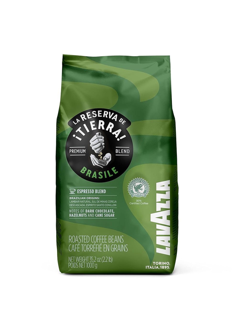 Café cu cereale Lavazza Tierra Brasile Intense (1kg)