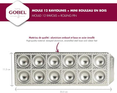 GSD Household Appliances Ravioli Chef Formă pentru ravioli, oțel, 52x52mm, naturală