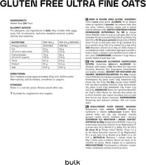 Jemně mleté ovesné vločky, sypané, přírodní skotské ovesné vločky, bezlepkové, 2,5 kg, balení se může lišit