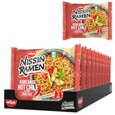 Nissin Ramen - Korejské pikantní chilli 10 balení instantních nudlí v asijském stylu podle korejského receptu Rychlá a snadná příprava asijské kuchyně (10 x 65,2 g)