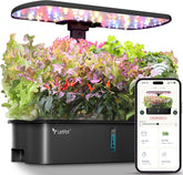 Soupravy LPH-Air Hydroponic Grow Systems WiFi ovládané aplikací 24W Smart Indoor Garden Grow Light Full Spectrum 10 kapslí Dárková sada pro květináče pro vnitřní zahradu