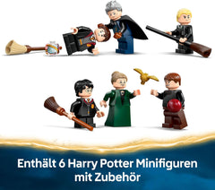 LEGO Harry Potter Schloss Hogwarts: Flugstunden, Abenteuer-Spielset se 6 minifigurkami zum Sammeln, vč. Draco Malfoy a profesorka McGonagallová, Rollenspiel Set für Jungen und Mädchen ab 9 Jahren 76447