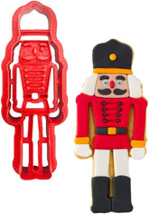 0255045 Formă de biscuiți din plastic, tip spărgător de nuci, roșie