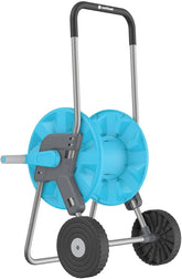 CELLFAST Cărucior pentru furtun de grădină Rolă pentru furtun cu 2 roți Înfășurator pentru furtun de grădină rezistent la coroziune Previne îndoirea furtunului 1/2" 45 m Aluplus