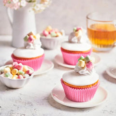 Fondant Funcakes cu aromă de bezea: Ușor de utilizat, fin, flexibil, moale și maleabil, perfect pentru decorarea torturilor, kosher și fără gluten. 1 kg