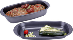 Chg 9942-04 Bratenform Mit Deckel, Antihaftbeschichte, Antracit-Metallic, 37 X 20 X 7 Cm Formy a plechy na pečení Naty Shop