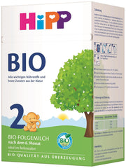 Pokračovací mléko HiPP 2 Bio (4 x 600 g), po 6 měsících, s Omega-3 (DHA, ALA), vápníkem a snadno připravitelným organickým škrobem, nejlepší BIO kvality