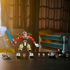 LEGO Dreamzzz Cooper's Tiger Mech a Zero'S Hot Rod Car, Autíčko pro děti, Dárek pro 9leté chlapce a dívky, Hrací sada 2 v 1 s robotem a minifigurkami 71497 Stavebnice Besuche den LEGO-Store