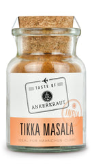 Ankerkraut Tikka Masala Gewürz Indien, 70 g im Korkenglas, Lecker Curry mit Hähnchen, Gemüse, Reis Selber Zu Hause Kochen, Kuřecí Curry Zuckerfrei v Premium Qualität