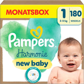 Plenky Pampers Harmony vel. 1, plenky 180, 2kg-5kg, jemná ochrana pokožky se 100% ochranou Pampers