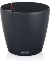 Jardinieră LECHUZA Classico Color ECO 35 Gri Închis | Jardinieră cu sistem de udare și indicator al nivelului apei | Fabricată din plastic 100% reciclat | Finisaj mat | Ø 34,5 x 32,5 cm | 18935