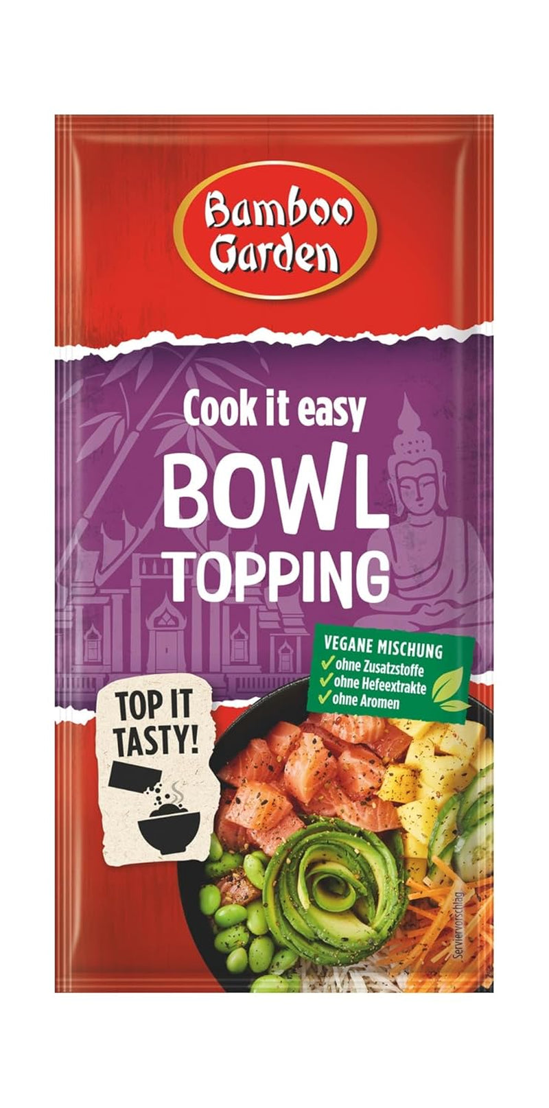 Bambusová zahrada - Poleva na mísy | Gewürztopping zum Verfeinern von Asia Bowls | Vegan, přírodní ingredience | 15 g v sáčku