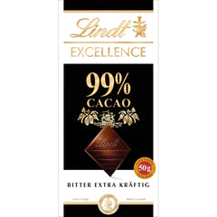Lindt EXCELLENCE 99% hořká čokoláda - intenzivní kakaová příchuť 50g Vegan Premium
