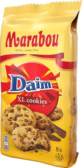 Daim Cookies Marabou Daim XL 10x184 g - Křupavé kousky Daim v lahodné sušence
