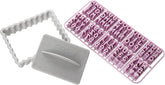 Zenker 44827 Ausstecher mit Buchstaben, Kunststoff, Mehrfarbig