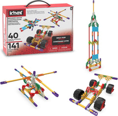 K'NEX 15210 Baukasten für Anfänger mit 40 Modelen, Lernspielzeug für Jungen und Mädchen, 141-teiliges Lernset, Konstruktionsspielzeug für Kinder, Bauspielzeug ab 5 Jahren