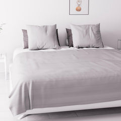 Soleil D'Ocre Adele, potah cik-cak, shozený z pohovky, Polycoton, šedý, 220 X 240 Cm Peřiny a přikrývky Naty Shop