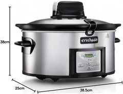 Pomalý hrnec Crockpot s funkcí automatického míchání, programovatelné ovládání, 5,7 l (pro 5-6 osob) Pomalý hrnec Naty Shop
