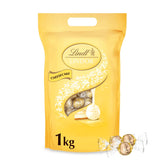 Lindt Čokoláda | LINDOR Cheesecake Bag | 1 kg | 80 kuliček z bílé mléčné čokolády s tvarohovou náplní rozplývající se v ústech | Dárek čokolády ke sdílení