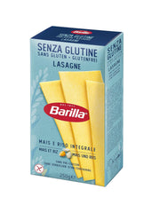Bezlepkové lasagne s těstovinami Barilla, vyrobené z lahodné kukuřice a rýže, ideální pro lidi s celiakií nebo nesnášenlivostí lepku, balení 10 ks (10 x 250 g)