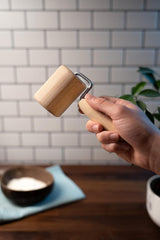 Chinchilla® Backblechroller/Teigroller zylindrisch aus Buchenholz | Der stabilní Helper für die Küche | Vyrobeno v Německu | Nachhaltige Qualität aus Deutschland | 18 x 5 cm