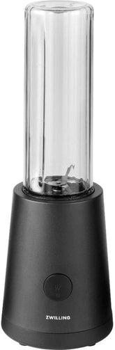 ZWILLING Stojanový mixér, Smoothie Maker, Inkl. Trinkflasche Mit Verschluss, 600 ml, 300 Watt, Edelstahl/Kunststoff, stojanový mixér Schwarz Kitchen Naty Shop