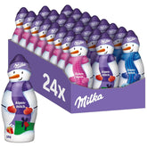 Milka Snowman Alpine Milk - Velké balení čokoládových figurek sněhuláků ve 3 modelech - 24 x 50 g