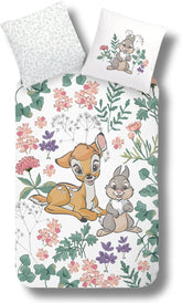 Lenjerie de pat pentru copii pentru fete și băieți, desene animate, 100% bumbac Lenjerie de pat - copii Naty Shop Bambi Klopfer
