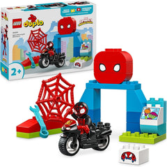LEGO DUPLO Marvel Točí Dobrodružství na motorce, Fantasy herní sada pro televizní seriál Spidey a jeho super přátelé, vzdělávací hračka na stavění a přestavování pro děti od 2 let 10424 Stavebnice Besuche den LEGO-Store Výchozí název
