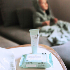 Suavinex dětské vlhčené ubrousky 60 kusů vhodné pro atopickou pokožku 96 % přírodních složek