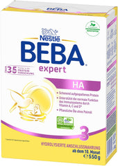 BEBA expert HA 3 Hydrolyzované pokračovací mléko, od 10 měsíců, 1 balení (1 x 550 g)