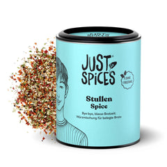 Just Spices Stullen Spice I Würze belegte Brote mit 13 leckeren Ingredience v einem Gewürzmix I Gewürzdose, 50 g