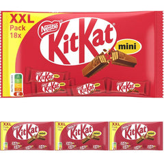 Nestlé Mini XXL čokoládové tyčinky Mléčná čokoláda křupavé oplatkové tyčinky 4 balení (1 x 301 g)