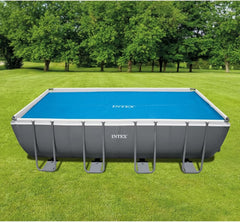 Obdélníkový potah matrace Intex Ultra Frame 549 x 274 cm, tloušťka 160 mikronů, Rozměry výroby: 538 x 253 cm, 28016, Modrá