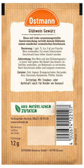 Ostmann Gewürze – Glühwein-Gewürz, Gewürzmischung für Glühwein, Punsch, Feuerzangenbowle & Kinderpunsch, ideální pro Winter- und Weihnachtszeit, vegan, 12 g (1er Pack)