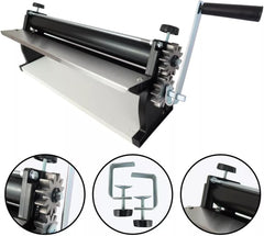 DKN Stroj na těsto na pizzu s ruční klikou, 48,8 cm, Stroj na nudle, Teigfolie s Anti-Haft Rolls a Dicken Control – Konstrukce z masivního Stahl und Aluminium