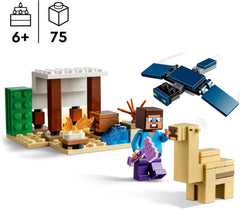 LEGO Minecraft Steve's Desert Expedition, sada videoher pro chlapce a dívky, biom se Stevem, domeček, figurky a hračka Camel, dárek pro hráče pro děti od 6 let 21251 Stavebnice Besuche den LEGO-Store