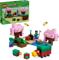 LEGO Minecraft Cherry Blossom Orchard Toy Garden k prozkoumání se Sunny, Snifferem, zombie a včelami Dárek pro hráče pro chlapce a dívky 8 let 21260 Stavebnice Besuche den LEGO-Store Výchozí název