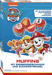 RUF X Paw Patrol Muffin Backmischung Mit Erdbeer-Geschmack, Für 12 Paw Patrol Muffins, Inkl.16 Oblaten-Auflegern Und Pawsome Muffin-Förmchen, 1 X 394G Naty Shop 392 G (1Er Pack) Muffiny